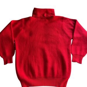 King Deer red 100% cashmere sweater King Deer ribbed turtleneck size large